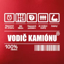 Čiarový kód - Vodič kamiónu Čiarový kód - Vodič kamiónu