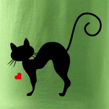 Zamilovaná mačka prehnutá