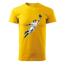 Baseballový polař chytá míček ve výskoku