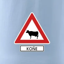 Dopravní značka - Pozor koně / kráva