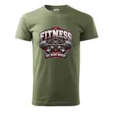 Fitness činka a závažia eat sleep repeat