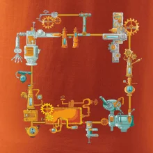 Steampunk farebná zostava Steampunk farebná zostava