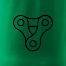 Cyklo srdce reťaz trojuholník