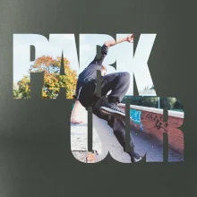 Parkour nápis v meste