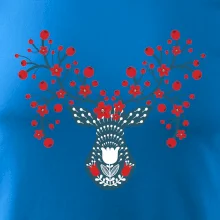 Folklór - jeleň s červenými plodmi