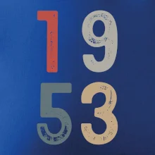 Vintage číslica 1953