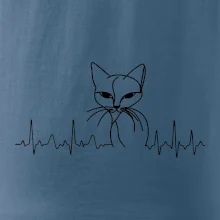 EKG krivka mačka