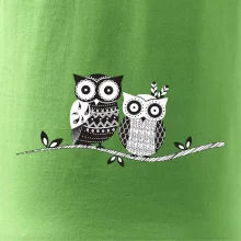 Dve sovy abstraktné