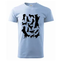 Border kólia siluety