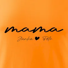 Mama - tričko menami deti písacie