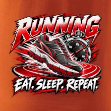Bežecká topánka so stopkami eat sleep repeat