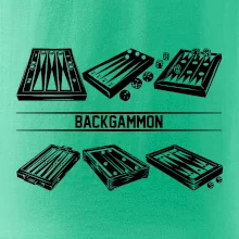 Backgammon čierny set