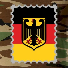 Nemecká známka - vlajka Nemecká známka - vlajka