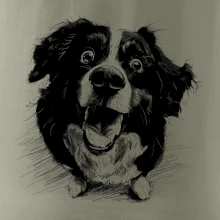 Čiernobiela karikatúra Bernský salašnícky pes