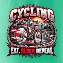 Bicykel medzi horami eat sleep repeat