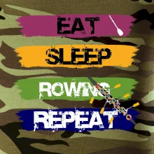 Eat sleep rowing repeat farebné