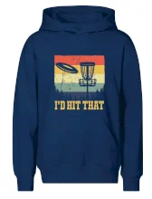 Disc golf player retro vintage