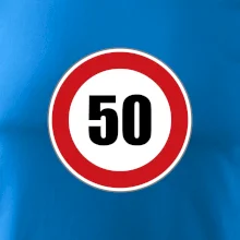 Dopravná značka - obmedzenie rýchlosti 50