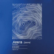 Jizera - vrstevnice v obdĺžniku