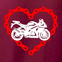 Moto srdce reťaz - superšport