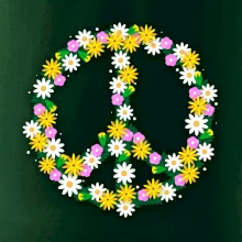 Peace symbol margaréty