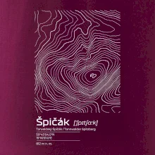 Špičák - vrstevnice v obdĺžniku