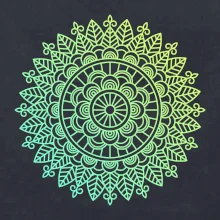 Mandala zelenožlutá Mandala zelenožlutá