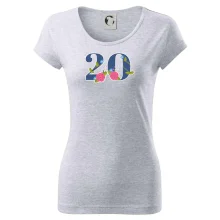 Kvetinové číslo kreslené - 20