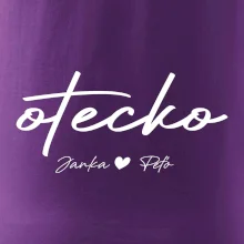 Otecko - tričko s menami deti