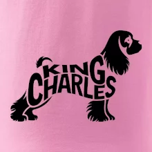 Kavalier king Charles španiel nápis v tele