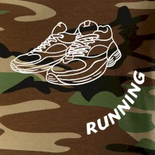 Running nápis šikmo