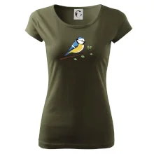 Sýkorka modrinka na vetve