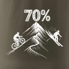 Narodeniny cyklista a lyžiar 70