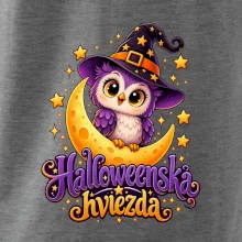 Halloweenska hviezda - sovička na mesiaci