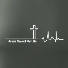 Jesus Saved My Life kríž ekg
