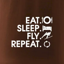 Eat sleep fly repeat - skoky na lyžiach