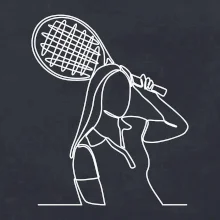 Tenistka jedným ťahom