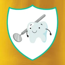 Zúbok na prsníku - zrkadlo