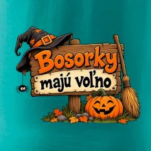 Bosorky majú voľno - tabuľa s tekvicou