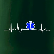 EKG rescue modrá hviezda