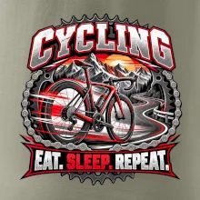 Bicykel medzi horami eat sleep repeat