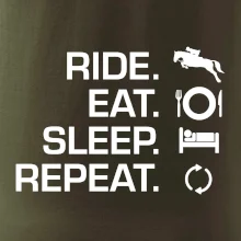 Ride Eat Sleep Repeat Kôň