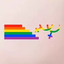 Lesby symbol dúha