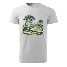 Golfové hřiště v retro rytině