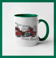 Cestovná motorka Amerika červená