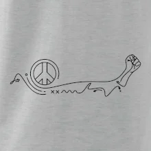 Päsť a symbol mieru