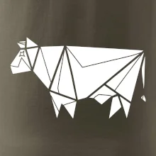 Origami krava z boku