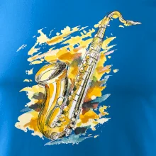 Saxofón maľovaný