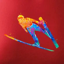 Skokan na lyžiach splash