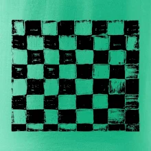 Šachovnica čierna kreslená